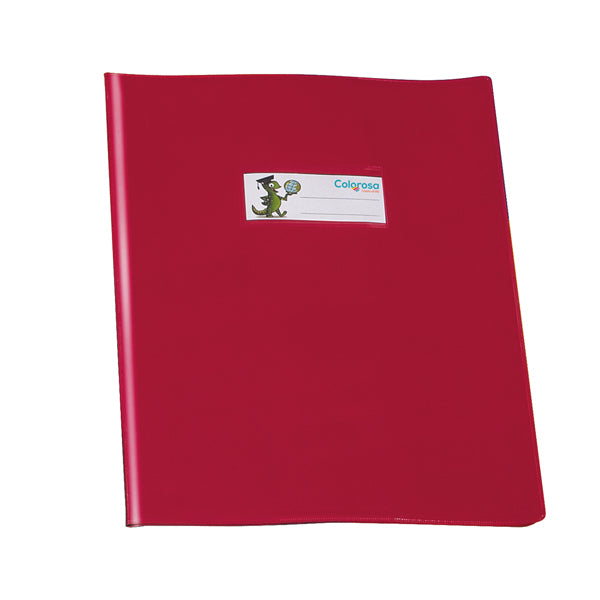 Coprimaxi GreenLine - A5 - PVC - 220 mic - c/alette - lucido - rosso - Colorosa