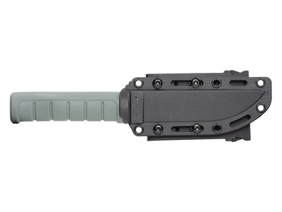 Ka-Bar Dust II 6101 dettaglio lama D2 manico GFN verde fodero plastica rigida