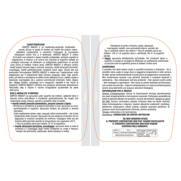 Insetticida antizanzare - pronto all'uso - 500 ml - Protemax