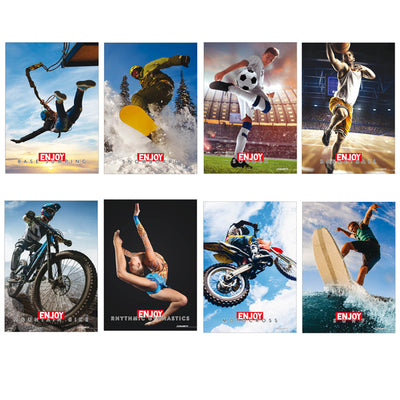 Maxiquaderno Enjoy Sport  - A4 - 4 mm - 21 fogli - 80 gr - Blasetti