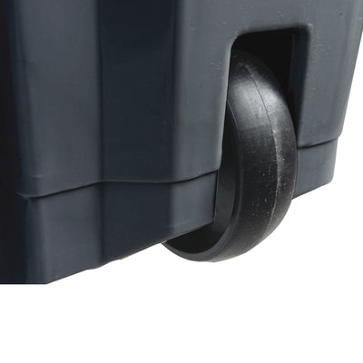 Contenitore mobile Ecoconti - a pedale - 60 L - plastica riciclata - grigio/giallo - Medial