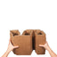 Scatola Wine Pack - 4 bottiglie - 21,2 x 20,4 x 36,8 cm - cartone doppia onda - avana - Bong Packaging - conf. 10 pezzi