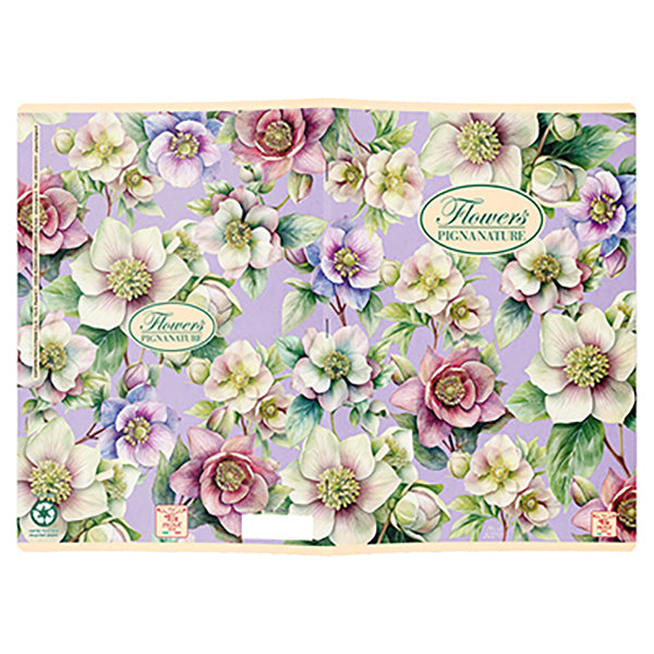 Quaderno Nature Flowers - A5 - 1 rigo - 42 fogli - 80 gr - Pigna
