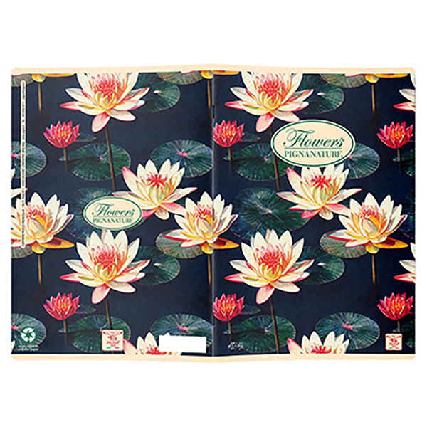 Quaderno Nature Flowers - A5 - 1 rigo - 42 fogli - 80 gr - Pigna