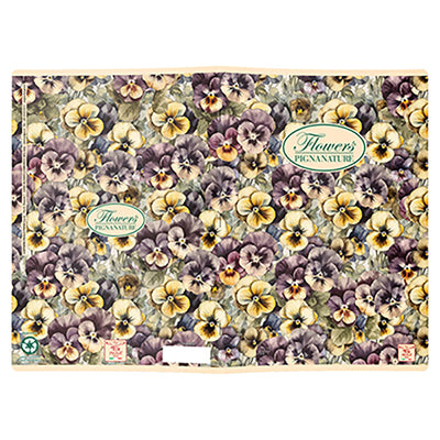 Quaderno Nature Flowers - A5 - 5 mm - 42 fogli - 80 gr - Pigna