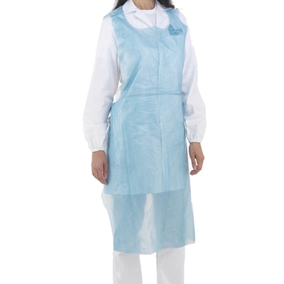Grembiulino detectabile - in rotolo - taglia unica - PP - blu - conf. 100 pezzi