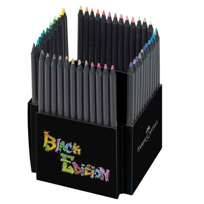 Matite colorate triangolare Black Edition - colori assortiti - Faber-Castell - conf. 50 pezzi