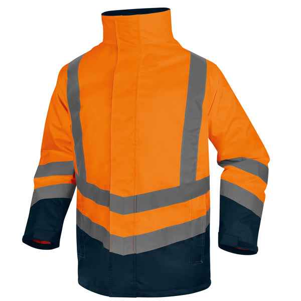 Parka 5 in 1 Optimum 3 alta visibilità - taglia XXL - arancio fluo - Deltaplus