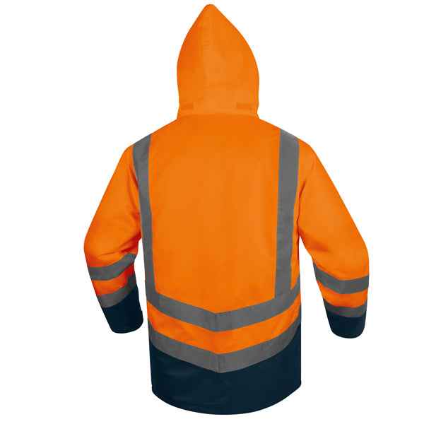Parka 5 in 1 Optimum 3 alta visibilità - taglia XXL - arancio fluo - Deltaplus