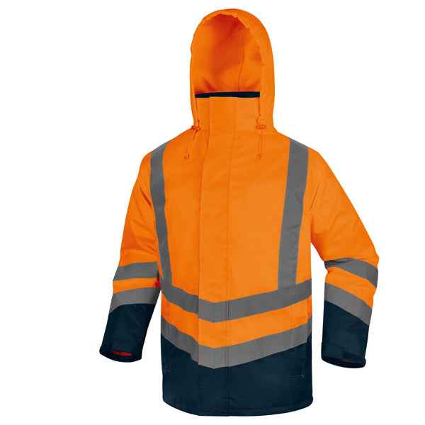 Parka 5 in 1 Optimum 3 alta visibilità - taglia XXL - arancio fluo - Deltaplus