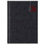Agenda settimanale 2027 - copertina in carta imbottita - 17 x 24 cm - nero