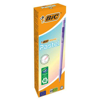 Portamine Matic Pastel - HB - 0,7 mm - fusto colori assortiti - Bic - conf. 12 pezzi
