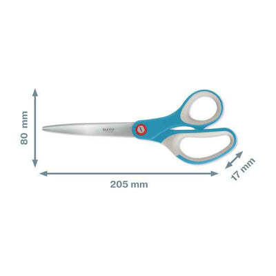 Forbici Cosy - 205 mm - acciaio - blu - Leitz