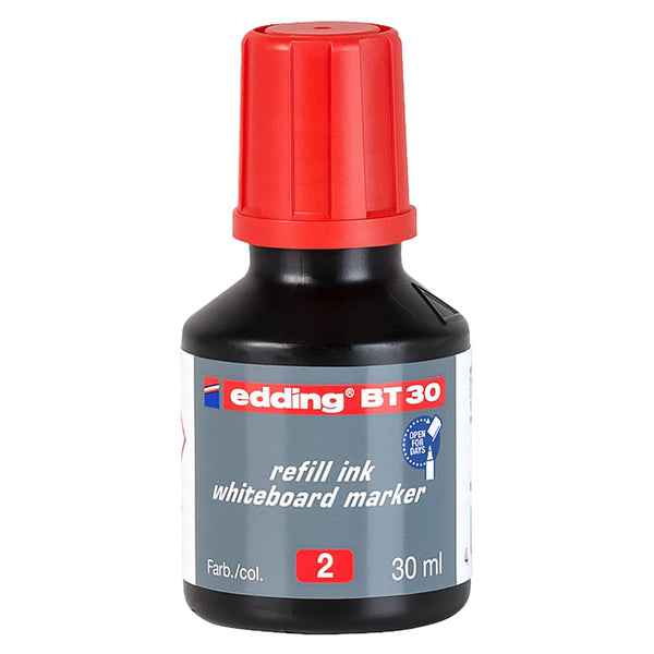 Ricarica inchiostro marcatore BT30 - 30 ml - rosso - Edding