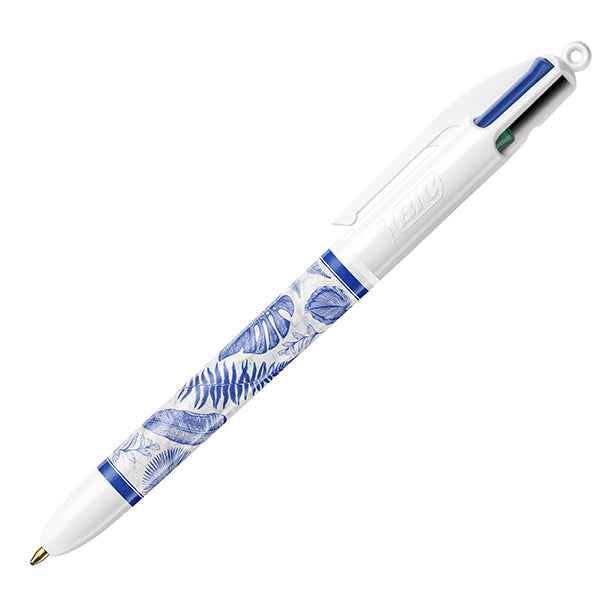 Penna a sfera 4 Colors Decor - fantasie assortite - Bic - expo 30 pezzi