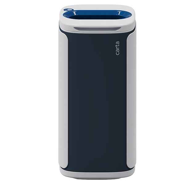 Cestino gettacarte Wastee - per raccolta differenziata - 60 L - Blu - Kobra