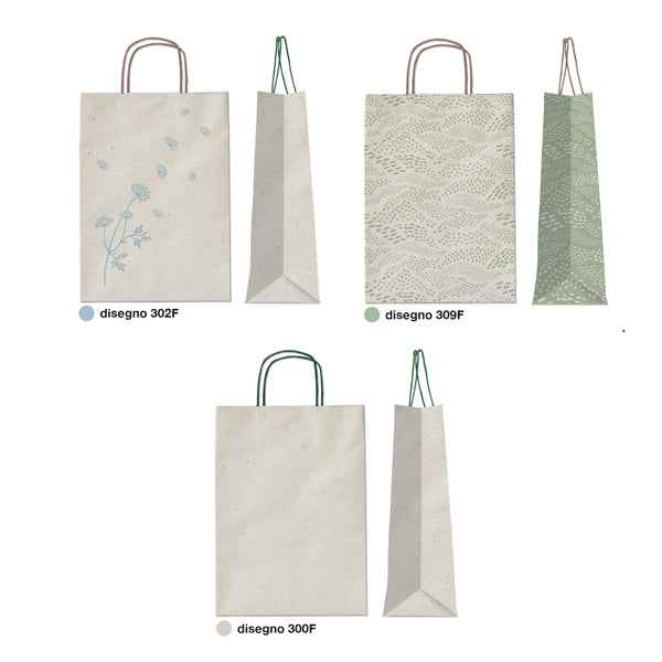 Espositore shopper Carta Erba - formati assortiti - Rex Sadoch - expo 100 pezzi