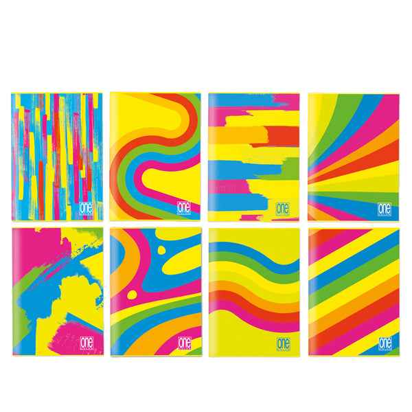 Maxiquaderno One Color Fantafluo - A4 - 1 rigo c/margine - 20+1 fogli - 80 gr - Blasetti