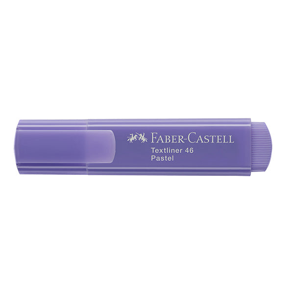 Evidenziatore Textliner 46 - punta scalpello - colori assortiti pastel - Faber Castell - astuccio 8 pezzi