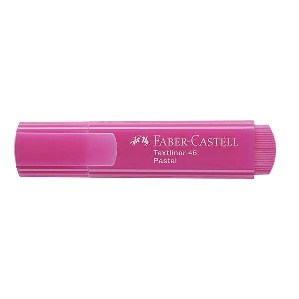 Evidenziatore Textliner 46 - punta scalpello - colori assortiti pastel - Faber Castell - astuccio 8 pezzi