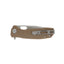 Honey Badger Tanto Large HB1322 tan, dettaglio manico FRN e flipper