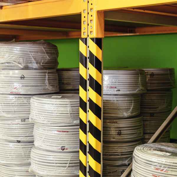 Profilo paracolpi angolare C35 - giallo/nero - Durable