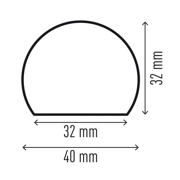 Profilo paracolpi S32R - per superfici - giallo/nero - Durable