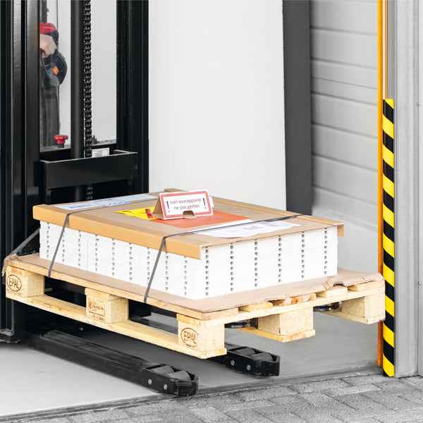 Profilo paracolpi S32R - per superfici - giallo/nero - Durable