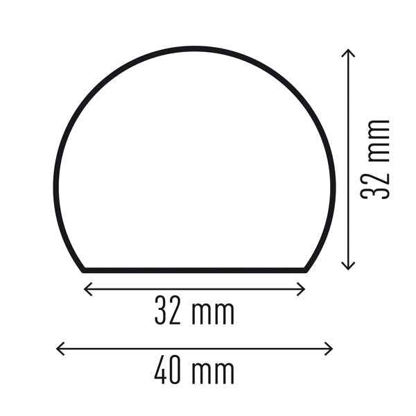 Profilo paracolpi S32R - per superfici - giallo/nero - Durable