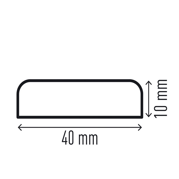 Profilo paracolpi S10 - per superfici - giallo/nero - Durable