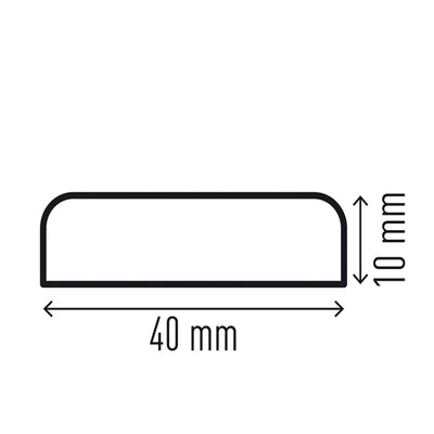 Profilo paracolpi S10 - per superfici - giallo/nero - Durable
