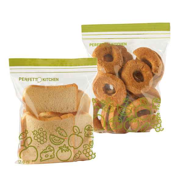 Buste per alimenti FrescoFood - large - 25,5 x 33 cm - PE - Perfetto - conf. 10 pezzi