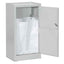 Armadietto portabiancheria - con sacco - 50 x 40 x 100 cm - grigio - Tecnotelai