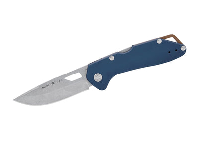 Buck MUSTANG DARK BLUE ANODIZED 724BLS1