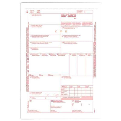 Lettera di vettura internazionale CMR SNAP - 31 x 21 cm - 5 copie autoric. - Data Ufficio