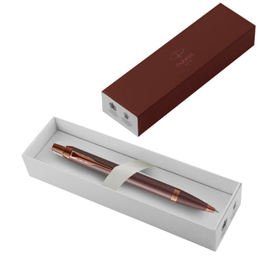 Penna sfera IM Monochrome - punta M - burgundy - Parker
