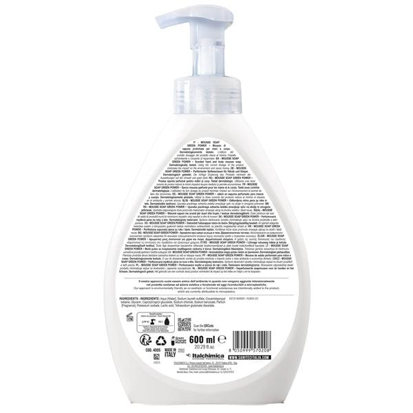 Sapone in mousse Green Power - dispenser 600 ml - floreale - Sanitec