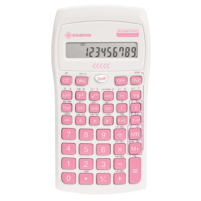 Calcolatrice scientifica OS 134/10 BeColor - bianco - tasti rosa - Osama