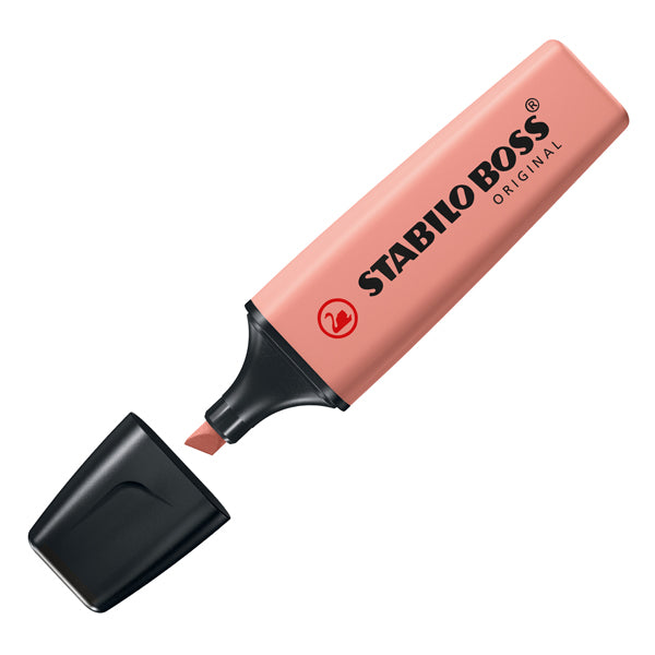 Evidenziatore Stabilo Boss NatureColors - punta a scalpello - colori assortiti - Stabilo - astuccio 8 pezzi