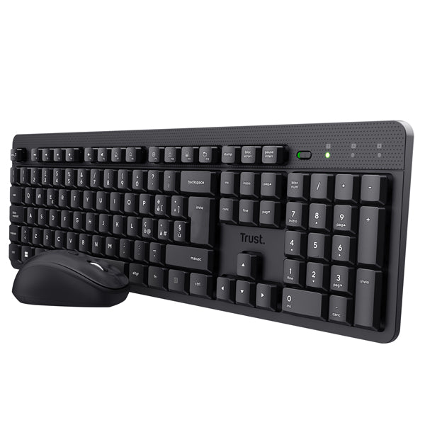 Set tastiera + mouse wireless ultrasilenzioso TKM-360 - Trust