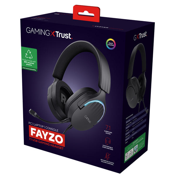 Cuffie gaming USB 7.1 GXT490 FAYZO - Trust