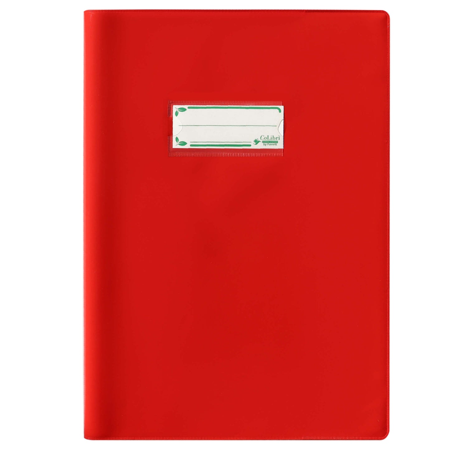 Copertina Copri Maxi Favorit Colibri 180 micron rosso laccato A4 con alette e segna nome bio-based riciclabile
