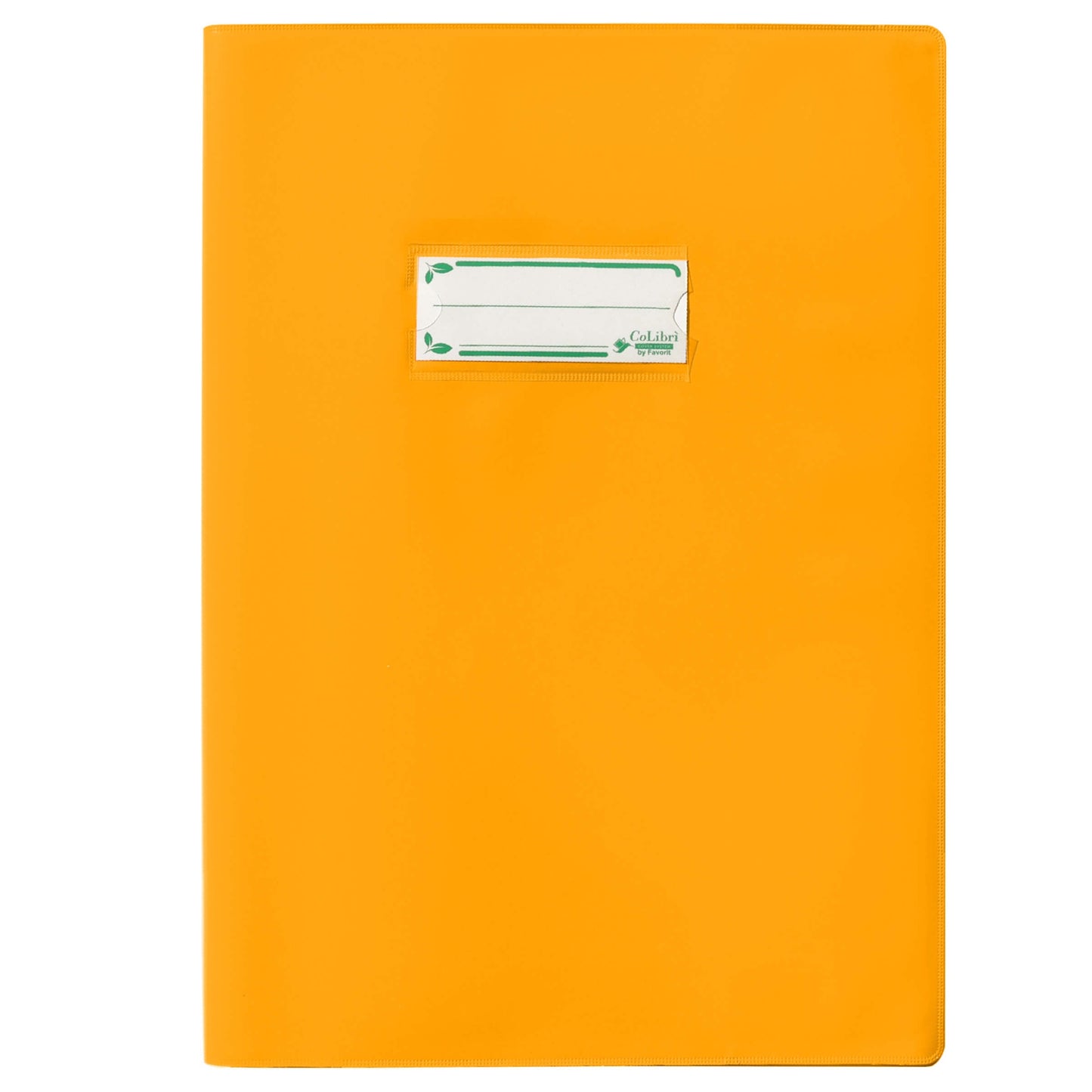 Copertina Copri Maxi Favorit Colibri 180 micron giallo laccato A4 con alette e segna nome bio-based riciclabile