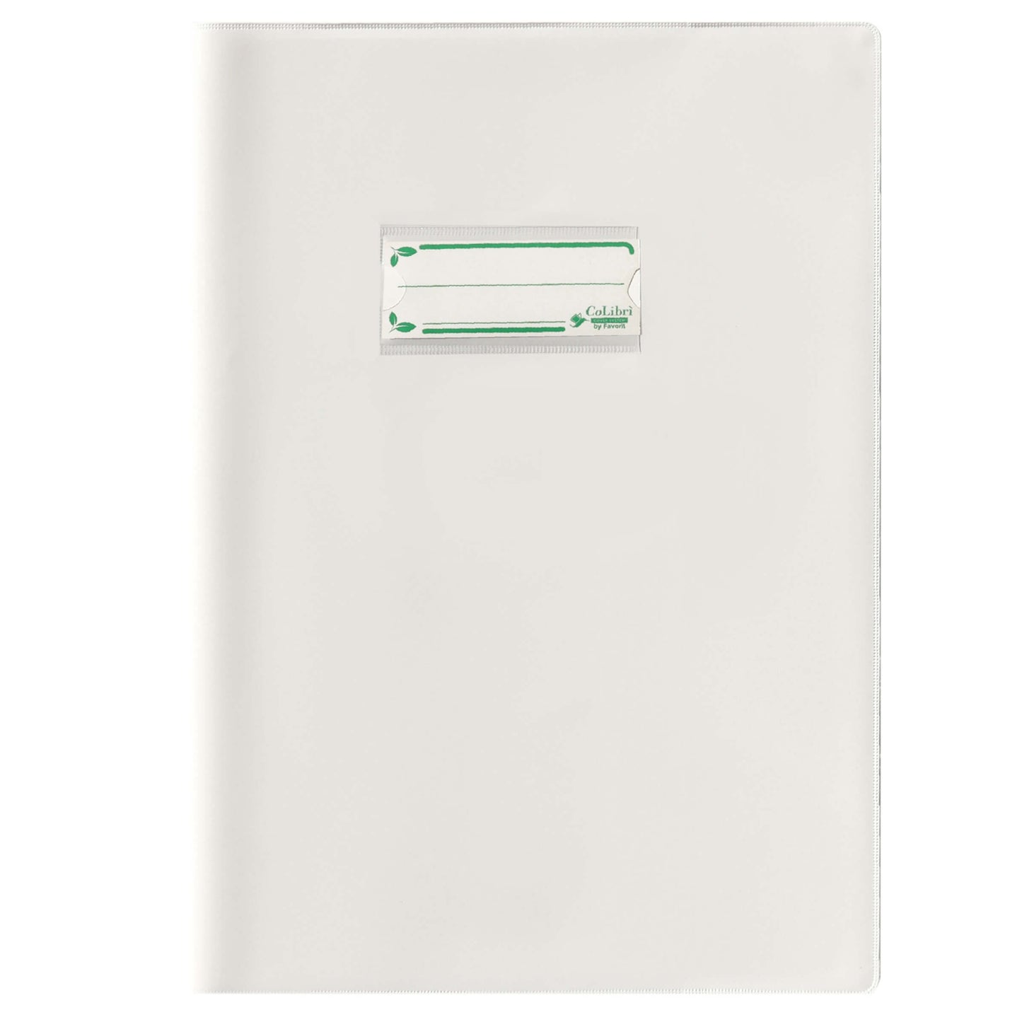 Copertina Copri Maxi Favorit Colibri 180 micron bianco laccato A4 con alette e segna nome bio-based riciclabile