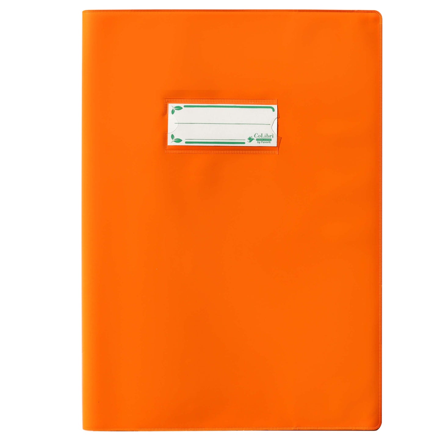 Copertina Copri Maxi Favorit Colibri 180 micron arancione laccato A4 con alette e segna nome bio-based riciclabile