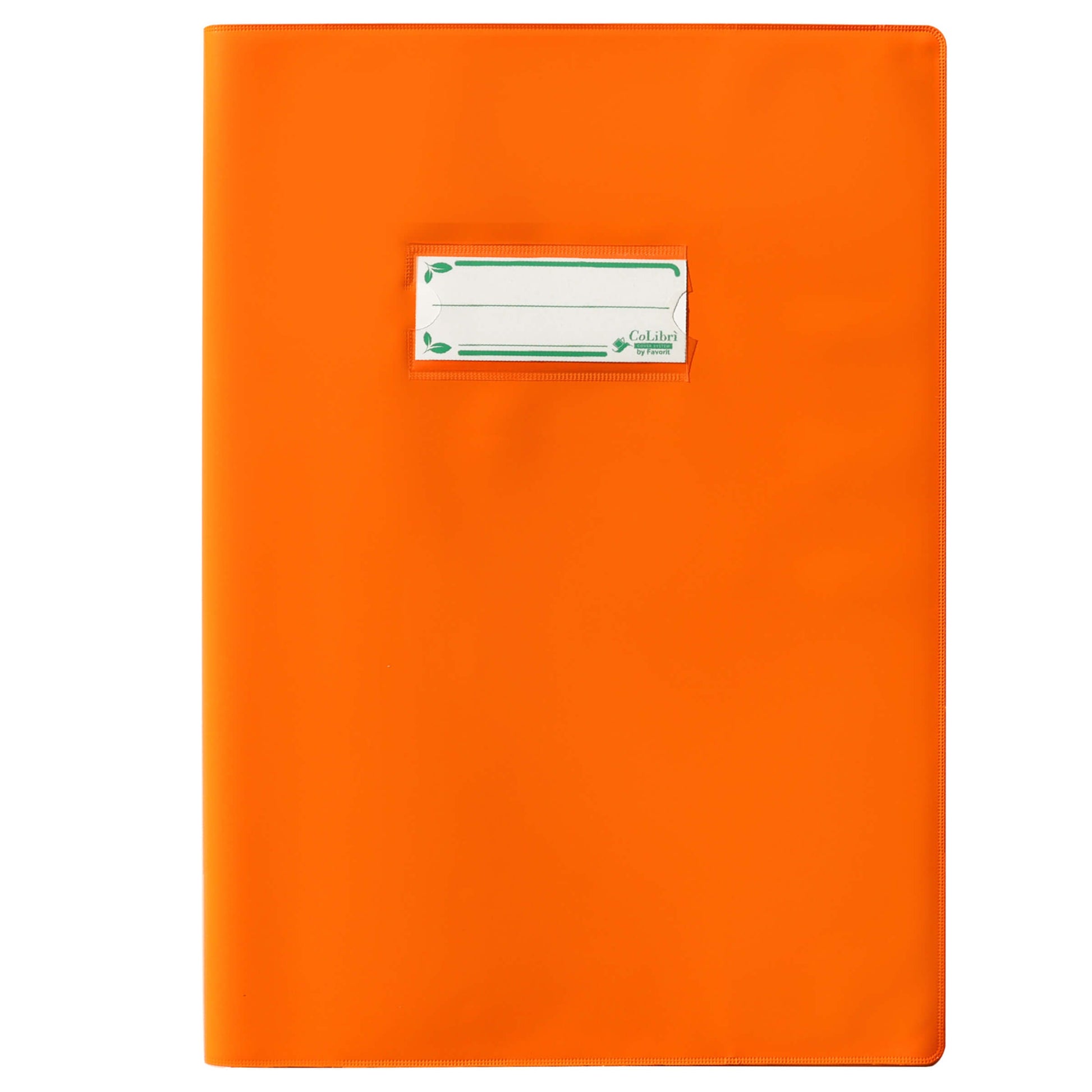 Copertina Copri Maxi Favorit Colibri 180 micron arancione laccato A4 con alette e segna nome bio-based riciclabile