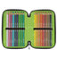 Astuccio 3 zip collezione Stilnovo - 19,5 x 7,5 x 12,9 cm - PL- colori neon assortiti - Giotto