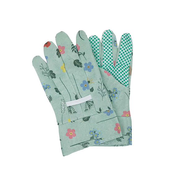 Guanti da giardino bambino - con palmo puntinato - taglia S - PVC - fantasie assortite - Verdemax