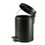 Pattumiera Premium - con pedale e vaschetta - 3 L - nero satinato - Perfetto