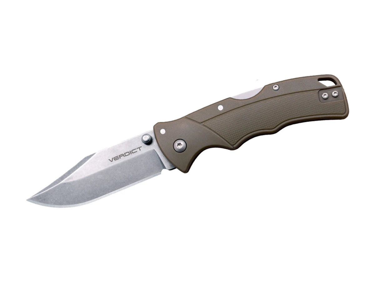 Cold Steel VERDICT GFN FLAT DARK EARTH CLIP FL-C3CPSSFDE